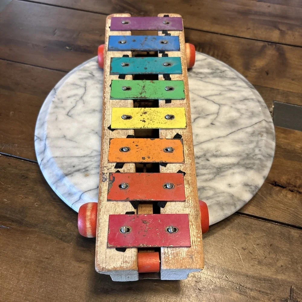 VTG Xylophone Pull Toy 1964-1978 ‎ Fisher-Price Pull-A-Tune #870